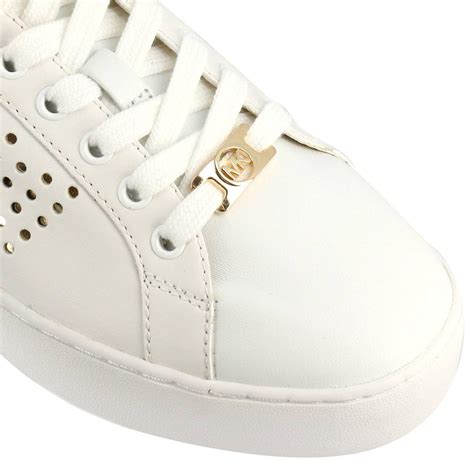 michael michael kors whitney leather sneaker|michael kors white sneakers women's.